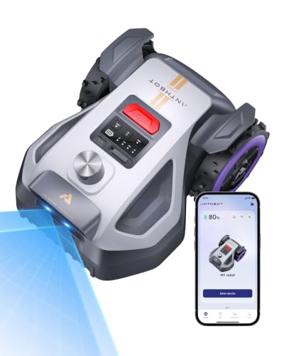 ANTHBOT M5 Pro 360° LiDAR Tondeuse Robot - 500㎡,NetRTK + 4