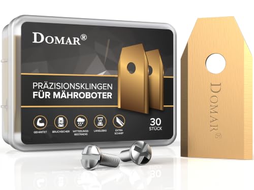 Domar - Lames de tondeuses-Robots Longue durée, vis incluses
