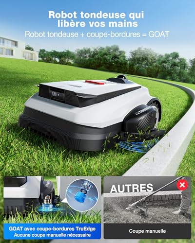 Ecovacs Goat A1600 LiDAR Pro Care Kit Robot Tondeuse sans Fi