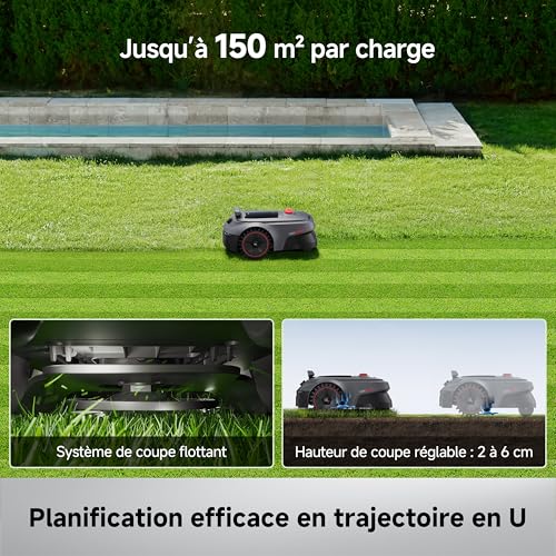 MOVA ViAX 500 Robot Tondeuse sans Fil périphérique,LiDAR 360