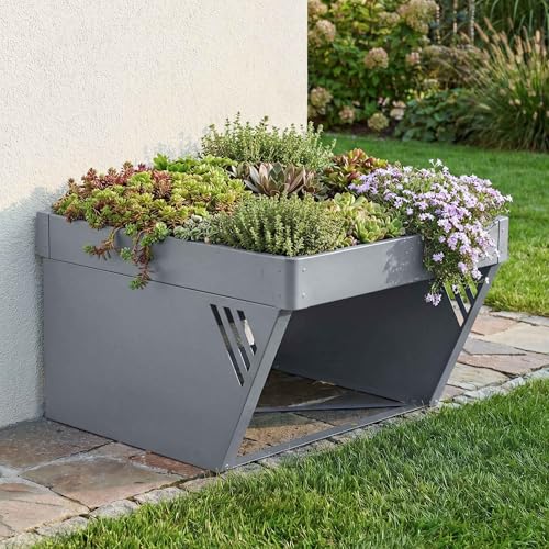 Garage pour Robot Tondeuse avec bac à Plantes HWC-P41 40x60x
