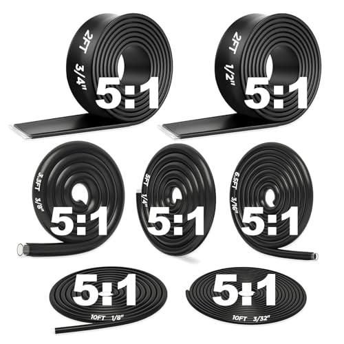 5:1 Kit Gaine Thermorétractable 7 Tailles, 12m Double Paroi 