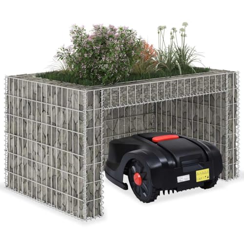 Mokuyary Garage Tondeuse à Gazon lit surélevé 110x80x60 cm F
